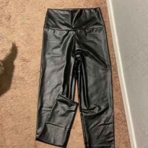 Leather leggings